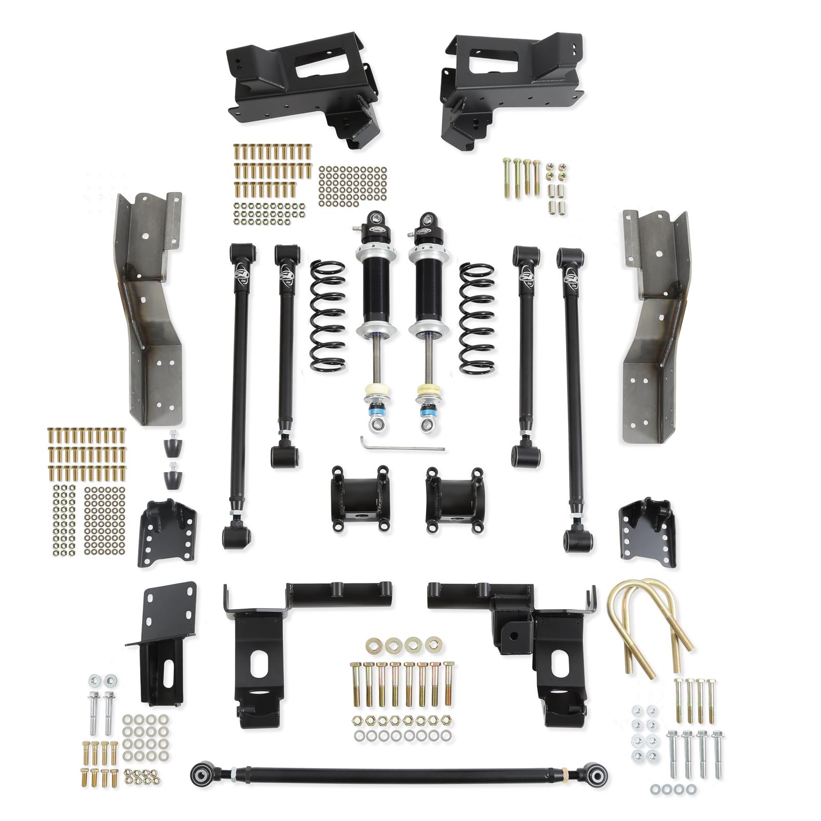 Detroit Speed 041753-SDS Quadralink, Single Adj Shocks, C10, Bolt