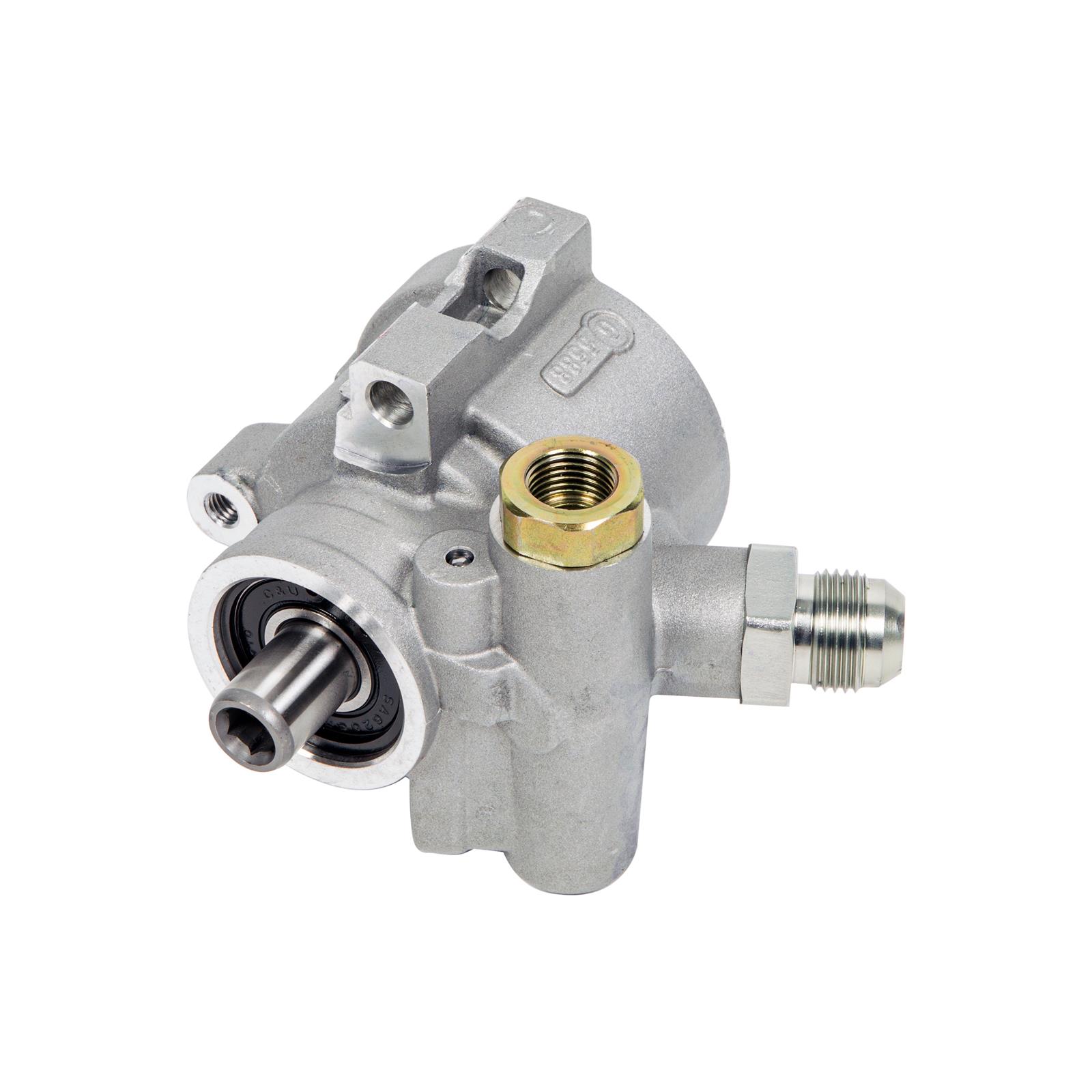 Detroit Speed 090304DS Aluminum Power Steering Pump, No Reservoir