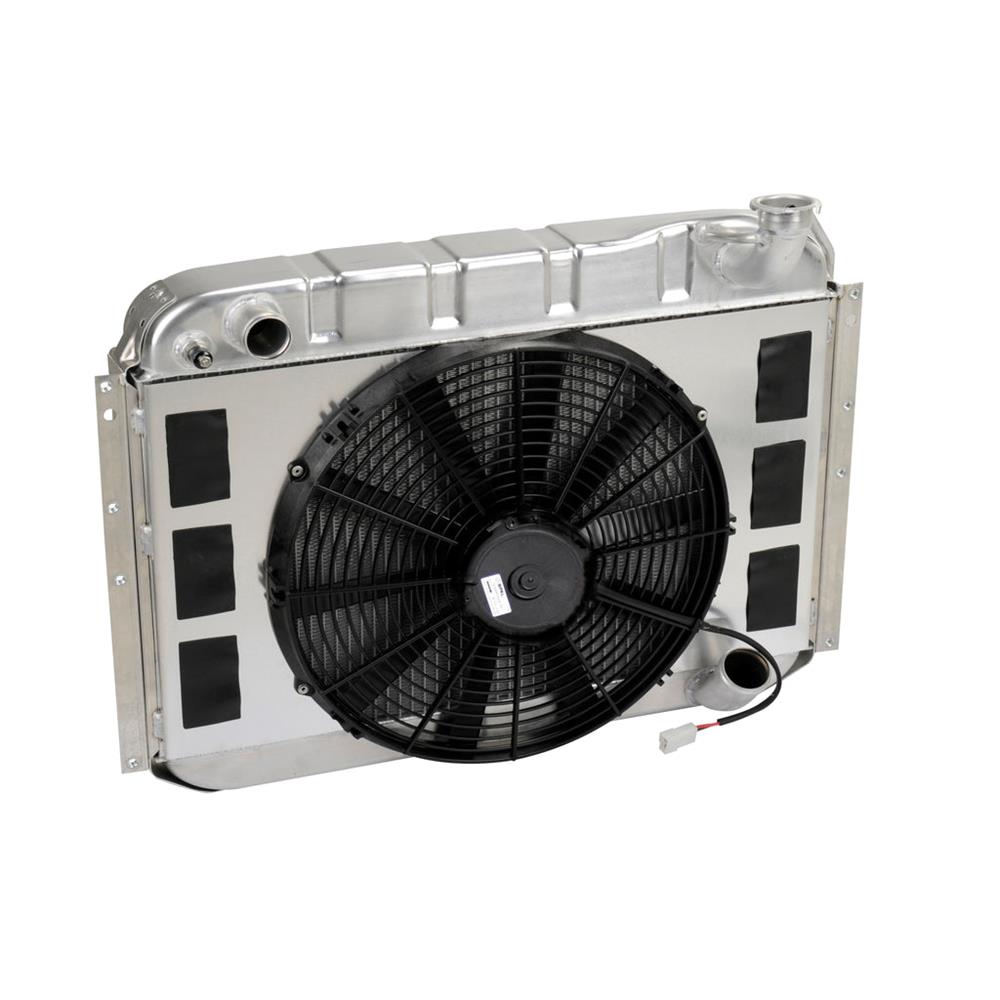 DeWitts® 32-4139058M 58-60 Corvette Radiator & Fan, Manual - 2 Row ...