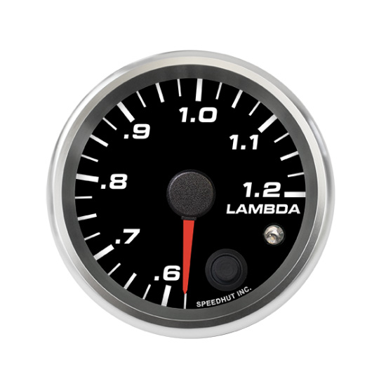 Speedhut 2-5/8" .6-1.2 Lambda Air/Fuel Gauge w/ Warning (R25-WB2-REV)