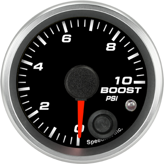 Speedhut 2-1/16" 0-10 PSI Boost Gauge w/ Warning (R2-B1-REV)