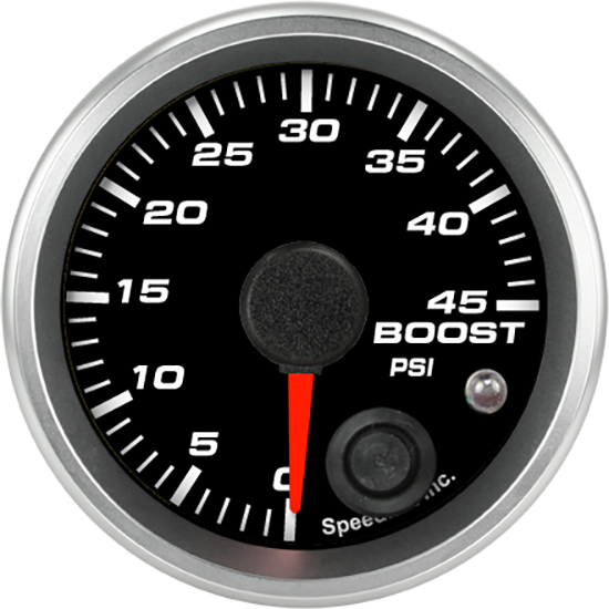 Speedhut 2-1/16" 0-45 PSI Boost Gauge w/ Warning (R2-B5-REV)
