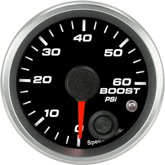 Speedhut 2-1/16" 0-60 PSI Boost Gauge w/ Warning (R2-B6-REV)