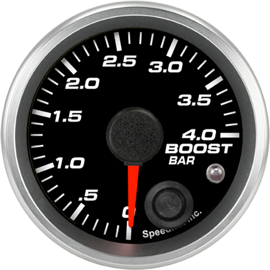 Speedhut 2-1/16" 0-4.0 Bar Boost Gauge w/ Warning (R2-B8-REV)