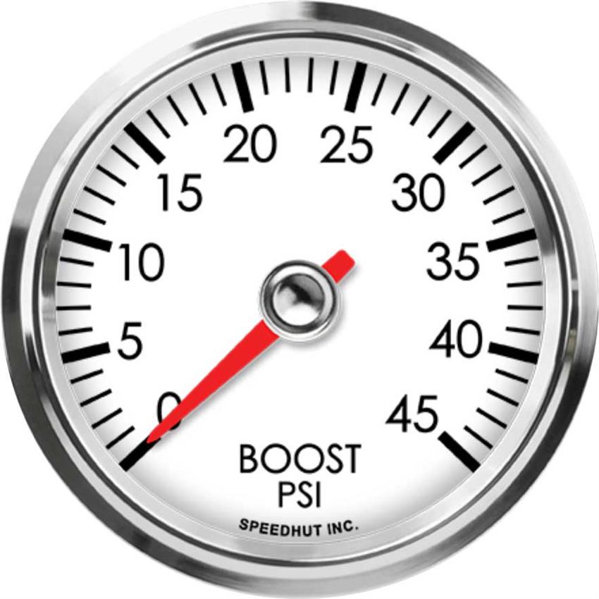 Speedhut 2-5/8" 0-45 PSI Boost Gauge (L25-B5-LEG)