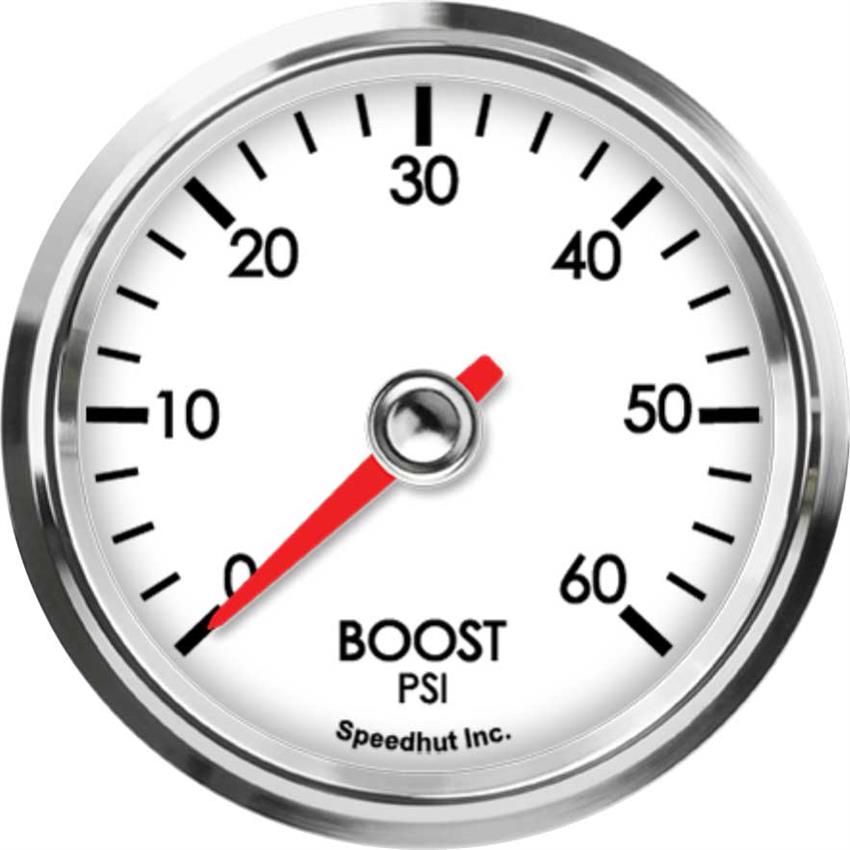 Speedhut 2-5/8" 0-60 PSI Boost Gauge (L25-B6-LEG)