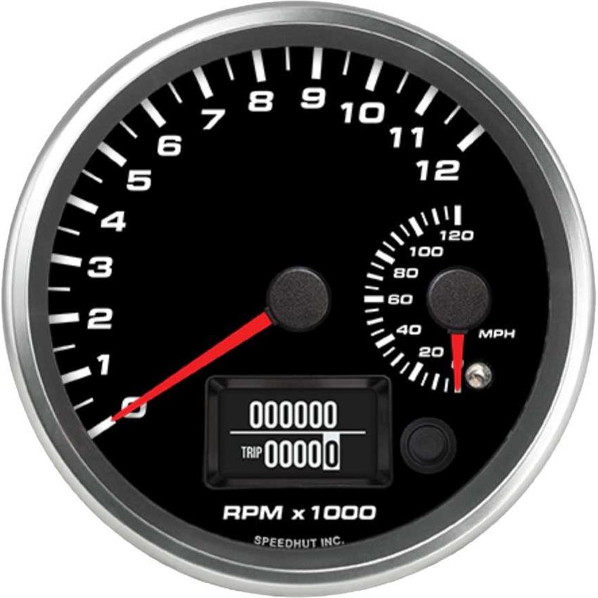Speedhut 4-1/2" 12K Tachometer / 120mph GPS Speedometer (R45-DS13-REV)
