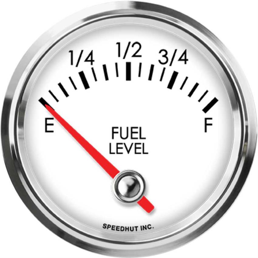 Speedhut 2-5/8" Programmable Fuel Level Gauge 90° Sweep (L25-FL2-LEG)