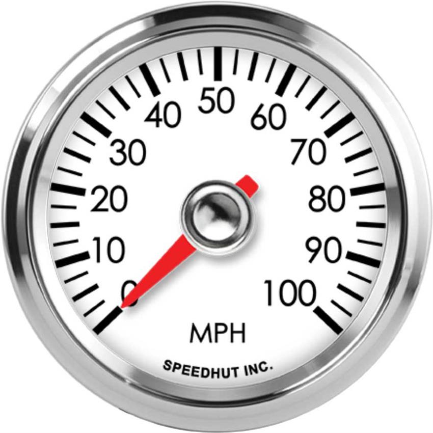 Speedhut 2-1/16" 100 mph GPS Speedometer (R2-S19-LEG)