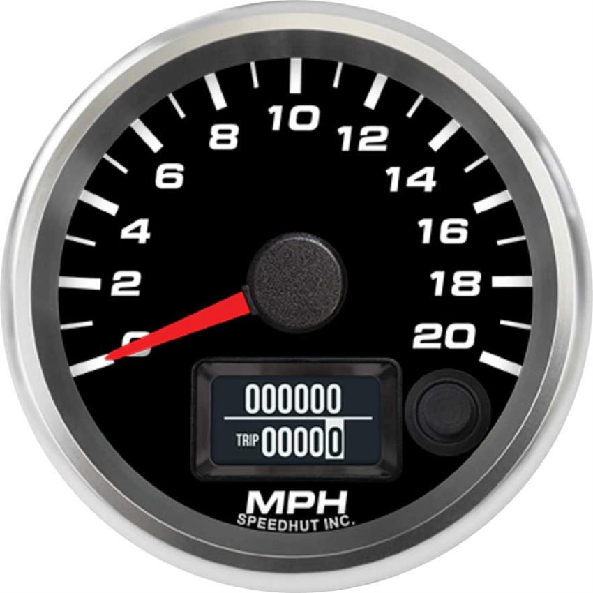 Speedhut 2-5/8" 20 mph GPS Speedometer (R25-S6-REV)