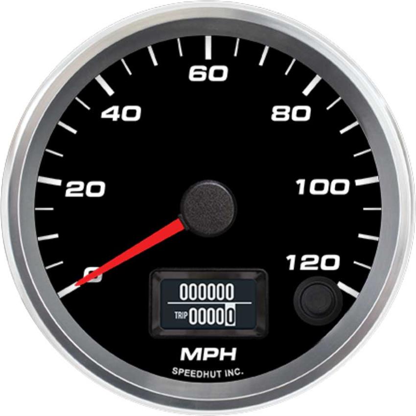 Speedhut 3-3/8" 120 mph Programmable Speedometer (R3-S10-REV)
