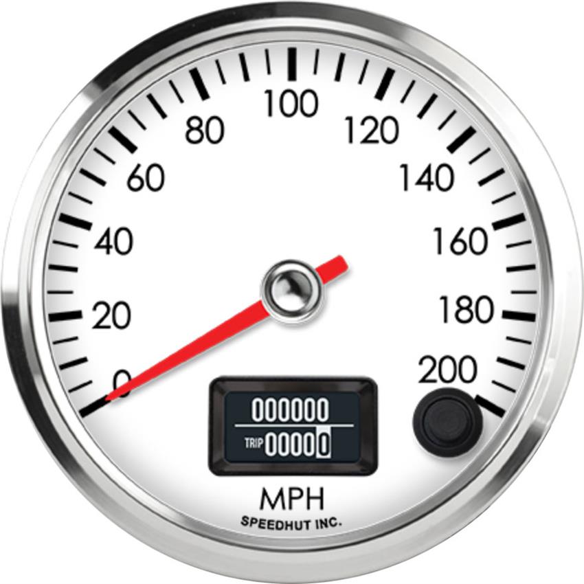 Speedhut 3-3/8" 200mph GPS Speedometer (R3-S16-LEG)