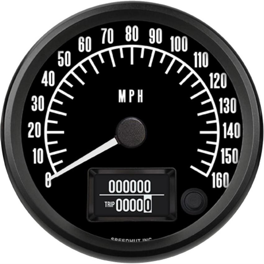 Speedhut 4" Pontiac Design 160 mph GPS Speedometer (R4-S3-PTC)