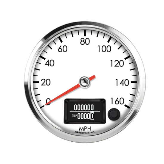 Speedhut 4" 160 mph Programmable Speedometer (R4-S12-LEG)