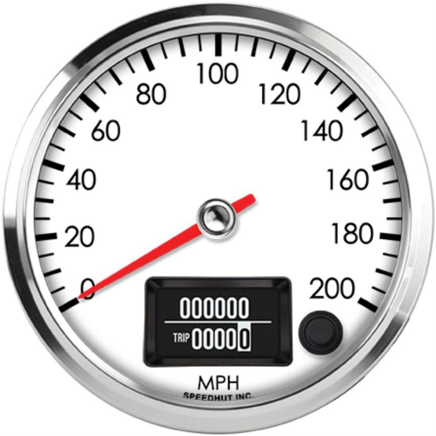 Speedhut 4" 200 mph GPS Speedometer (R4-S16-LEG)