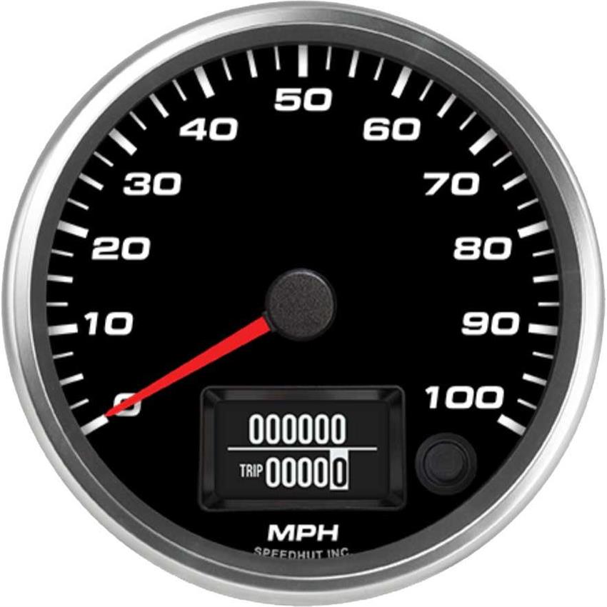Speedhut 4" 100 mph GPS Speedometer (R4-S19-REV)