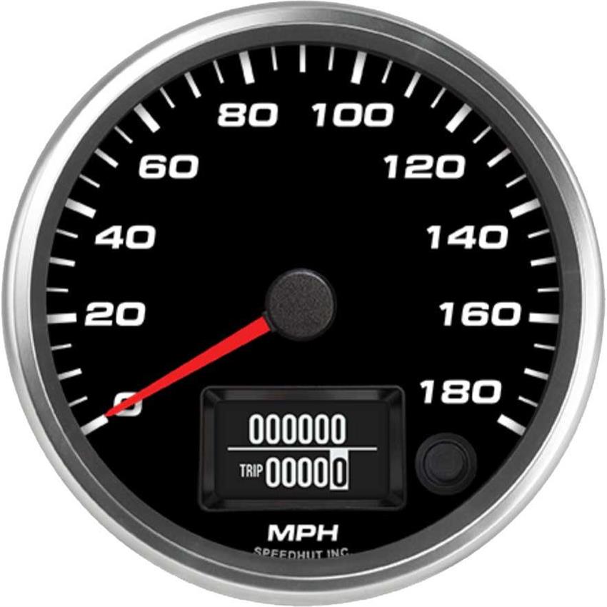 Speedhut 4" 180 mph Programmable Speedometer (R4-S21-REV)