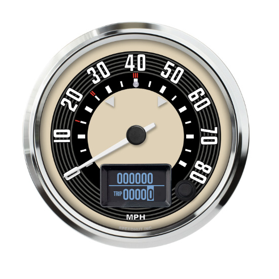 Speedhut 4-1/2" VW Design 80mph GPS Speedometer (Not OEM) (R45-S32-VW)