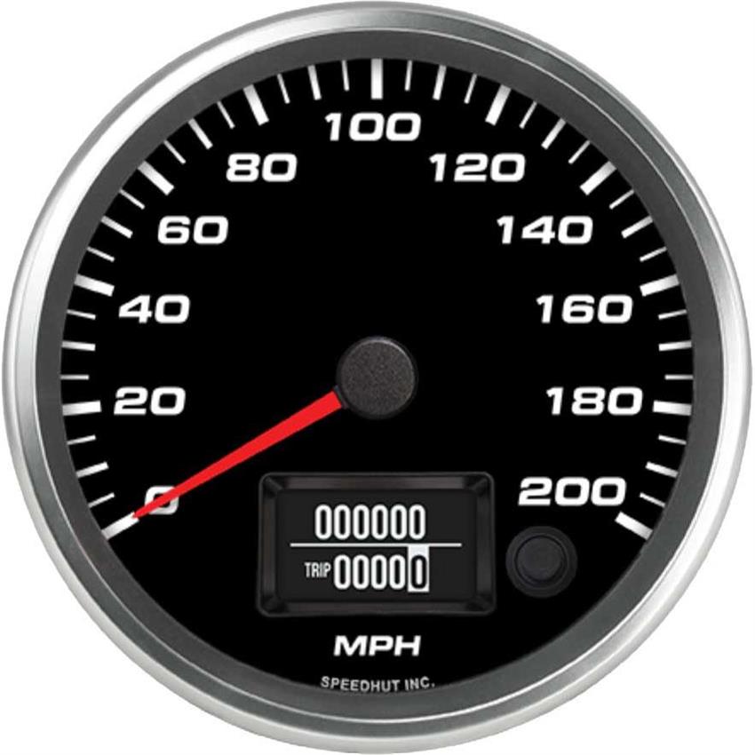 Speedhut 4-1/2" 200 mph GPS Speedometer (R45-S16-REV)