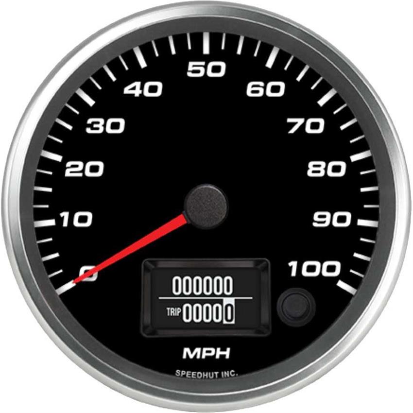 Speedhut 4-1/2" 100 mph GPS Speedometer (R45-S19-REV)