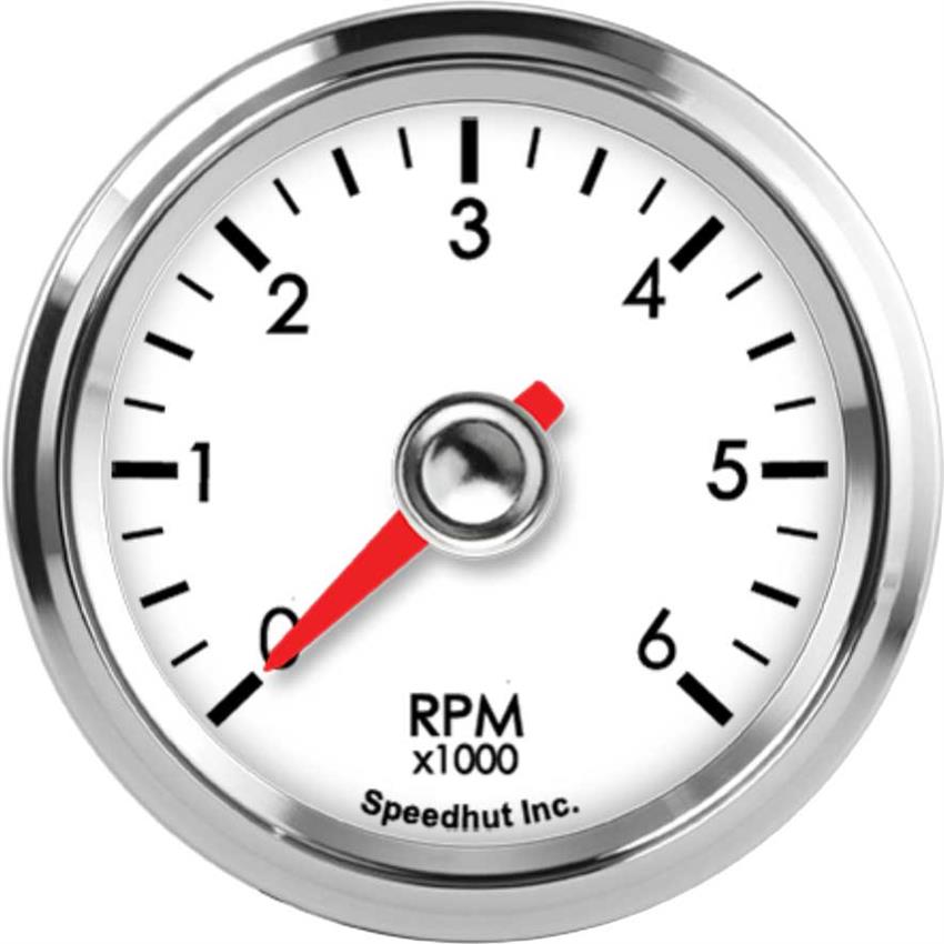 Speedhut 2-1/16" 6K RPM Tachometer (L2-TC2-LEG)