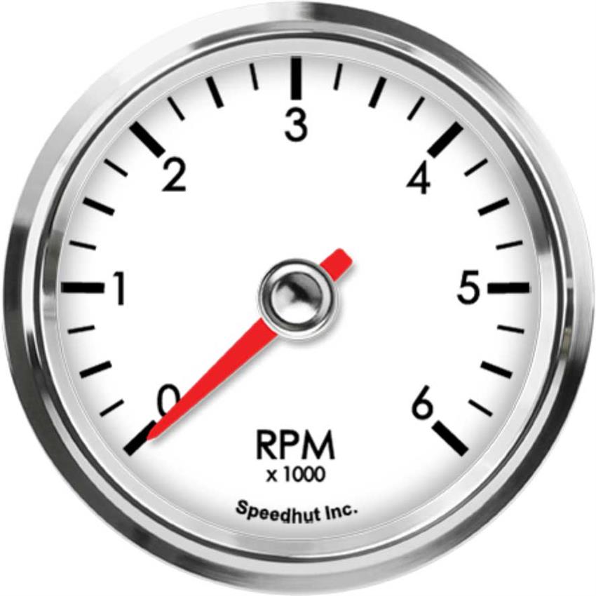 Speedhut 2-5/8" 6K RPM Tachometer (L25-TC2-LEG)