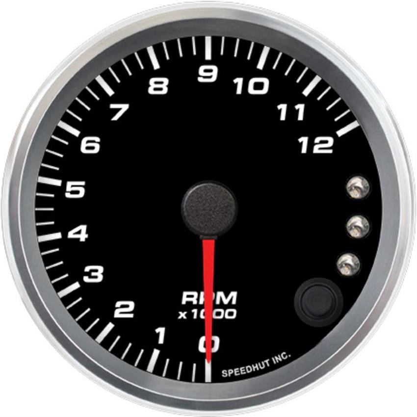 Speedhut 3-3/8" 12K RPM Shift-light Tachometer (R3-TC5-REV)