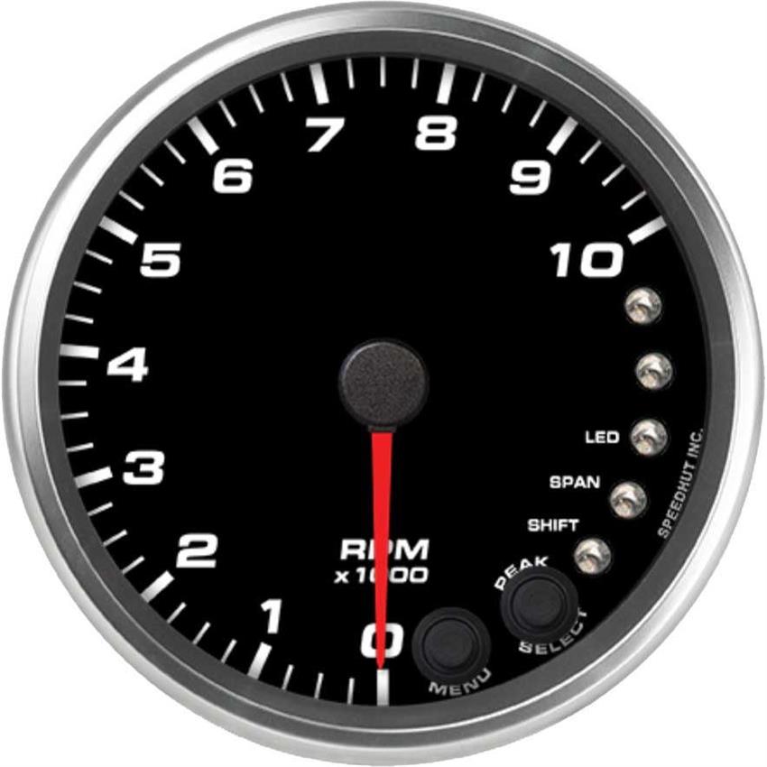 Speedhut 4" 10K RPM Shift-light Tachometer (R4-TC4-REV)