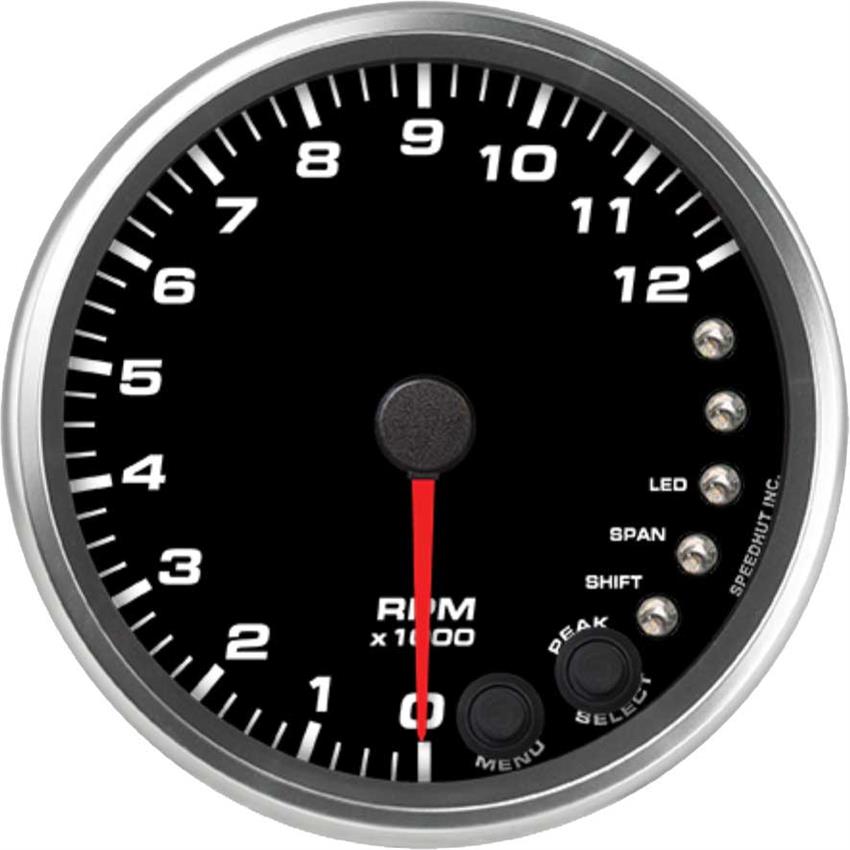 Speedhut 4" 12K RPM Shift-light Tachometer (R4-TC5-REV)