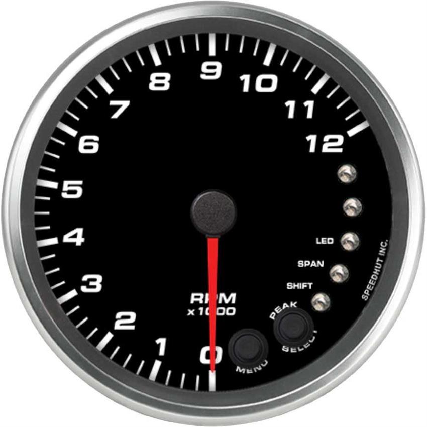 Speedhut 4-1/2" 12K RPM ShiftLight Dash Mount Tachometer (R45-TC5-REV)