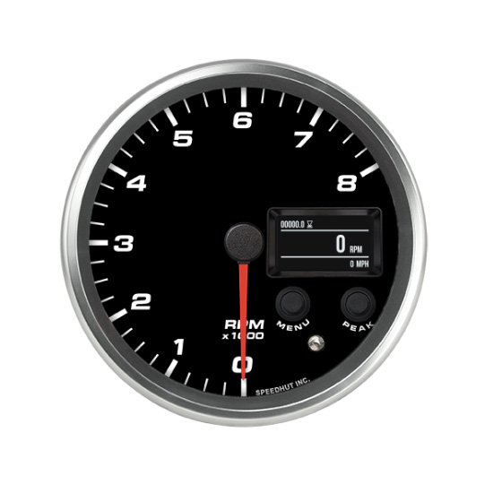 Speedhut 4-1/2" 8K PM/DM Playback Tachometer (R45-TCR1-REV)