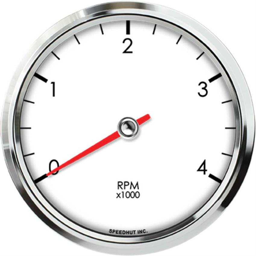 Speedhut 4-1/2" 4K RPM Dash Mount Tachometer (L45-TC1-LEG)