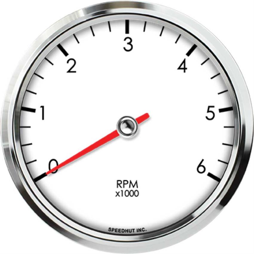 Speedhut 4-1/2" 6K RPM Dash Mount Tachometer (L45-TC2-LEG)