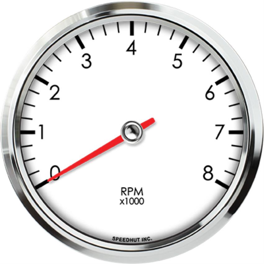 Speedhut 4-1/2" 8K RPM Dash Mount Tachometer (L45-TC3-LEG)