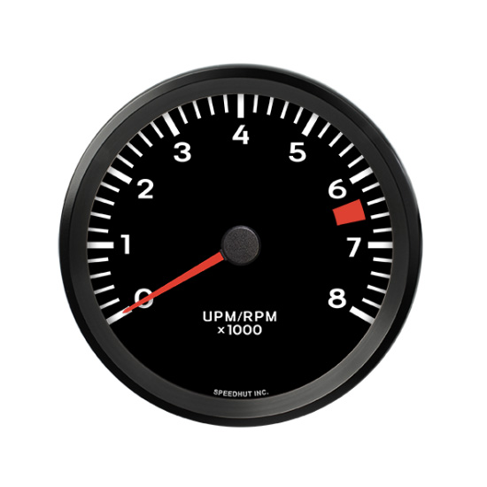 Speedhut L45-TC3-PCH 4-1/2" Shift Light Tachometer, 0-8,000 RPM