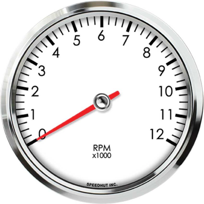 Speedhut 4-1/2" 12K RPM Dash Mount Tachometer (L45-TC5-LEG)