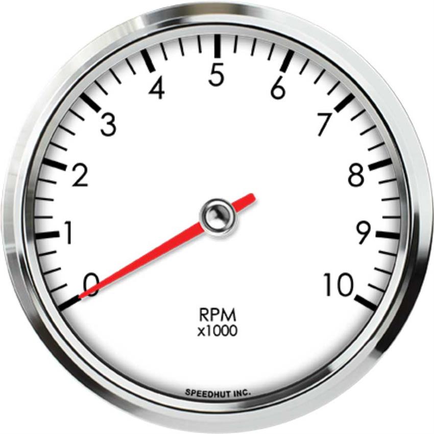 Speedhut 4-1/2" 10K RPM Dash Mount Tachometer (L45-TC4-LEG)