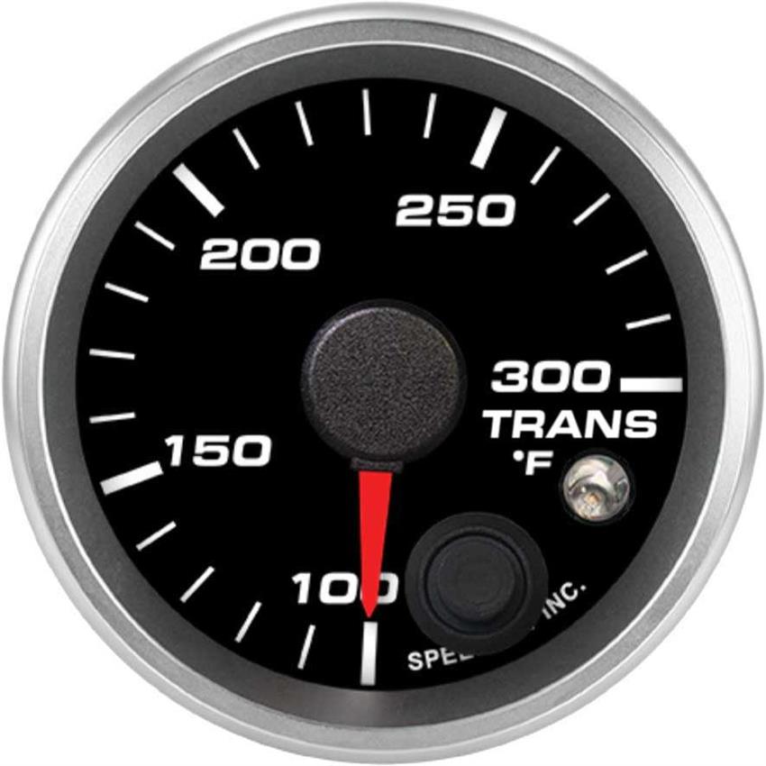 Speedhut 2-1/16" 100-300F Trans Temp Gauge w/ Warning (R2-TT1-REV)