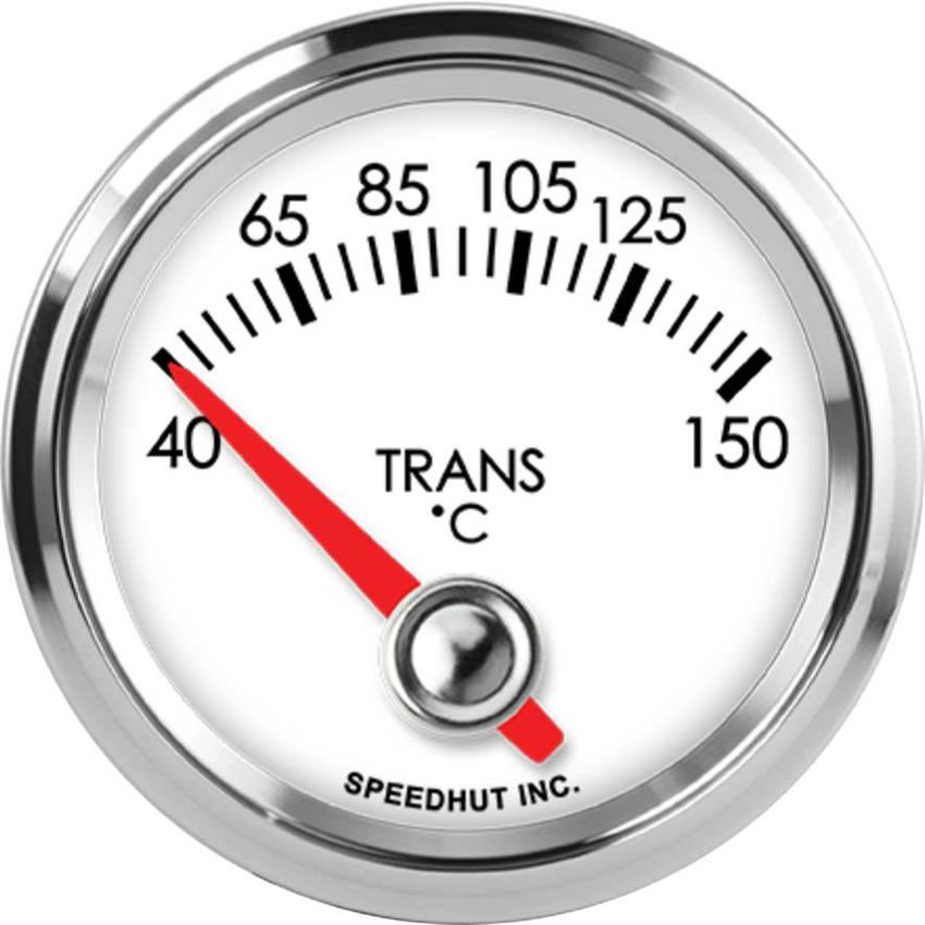 Speedhut 2-1/16" 40-150C Trans Temp Gauge - 90° Sweep (L2-TT4-LEG)