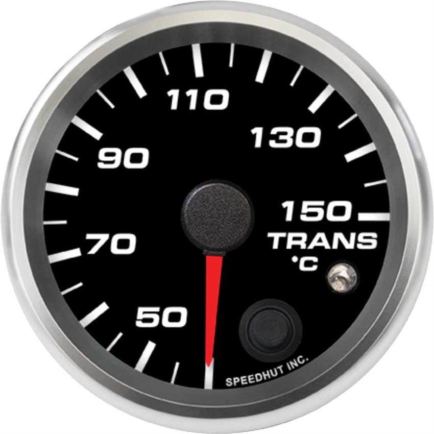 Speedhut 2-5/8" 40-150C Trans Temp Gauge w/ Warning (R25-TT3-REV)