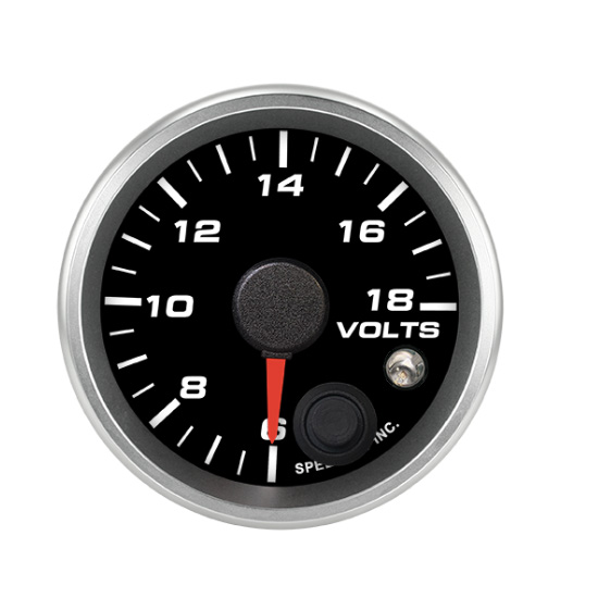 Speedhut 2-1/16" 6-18V Volt Gauge w/ Warning (R2-V1-REV)