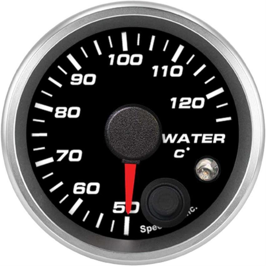 Speedhut 2-1/16" 50-125C Water Temp Gauge w/ Warning (R2-WT2-REV)