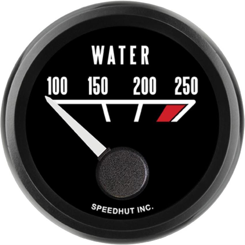 Speedhut 2-1/16" Pontiac 100-250F 90° Sweep Water Temp (L2-WT3-PTC)