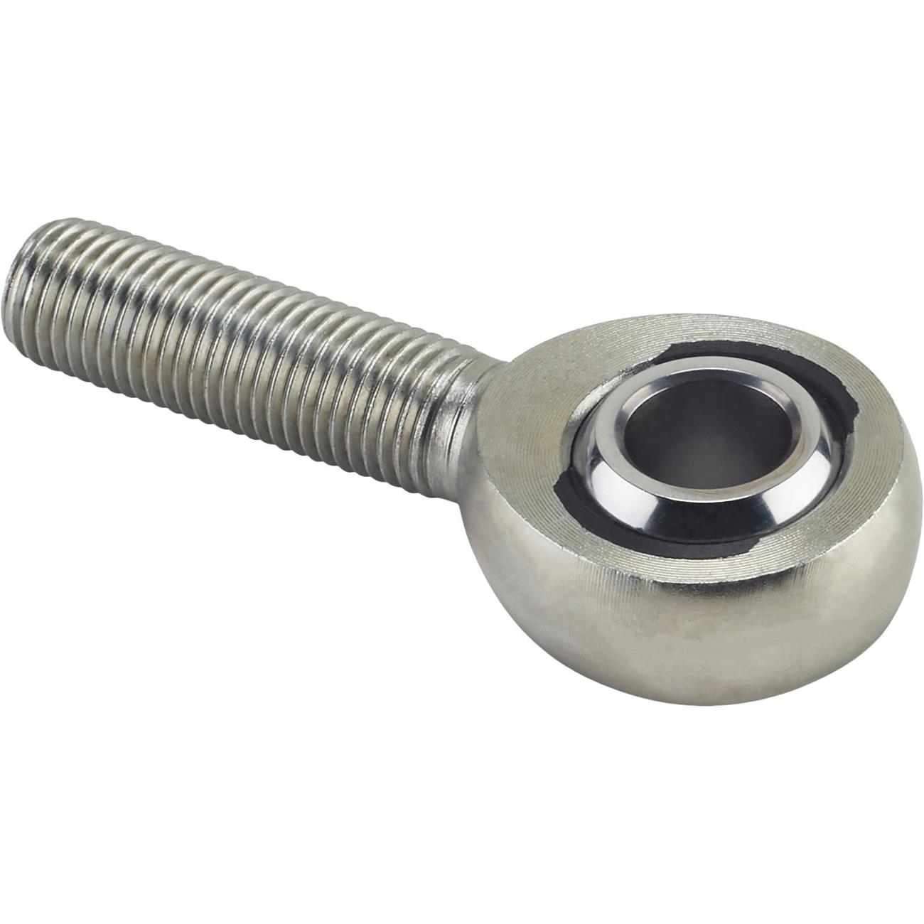 Precision Carbon Steel LH Male Heim Joint Rod End, 7/16 Inch