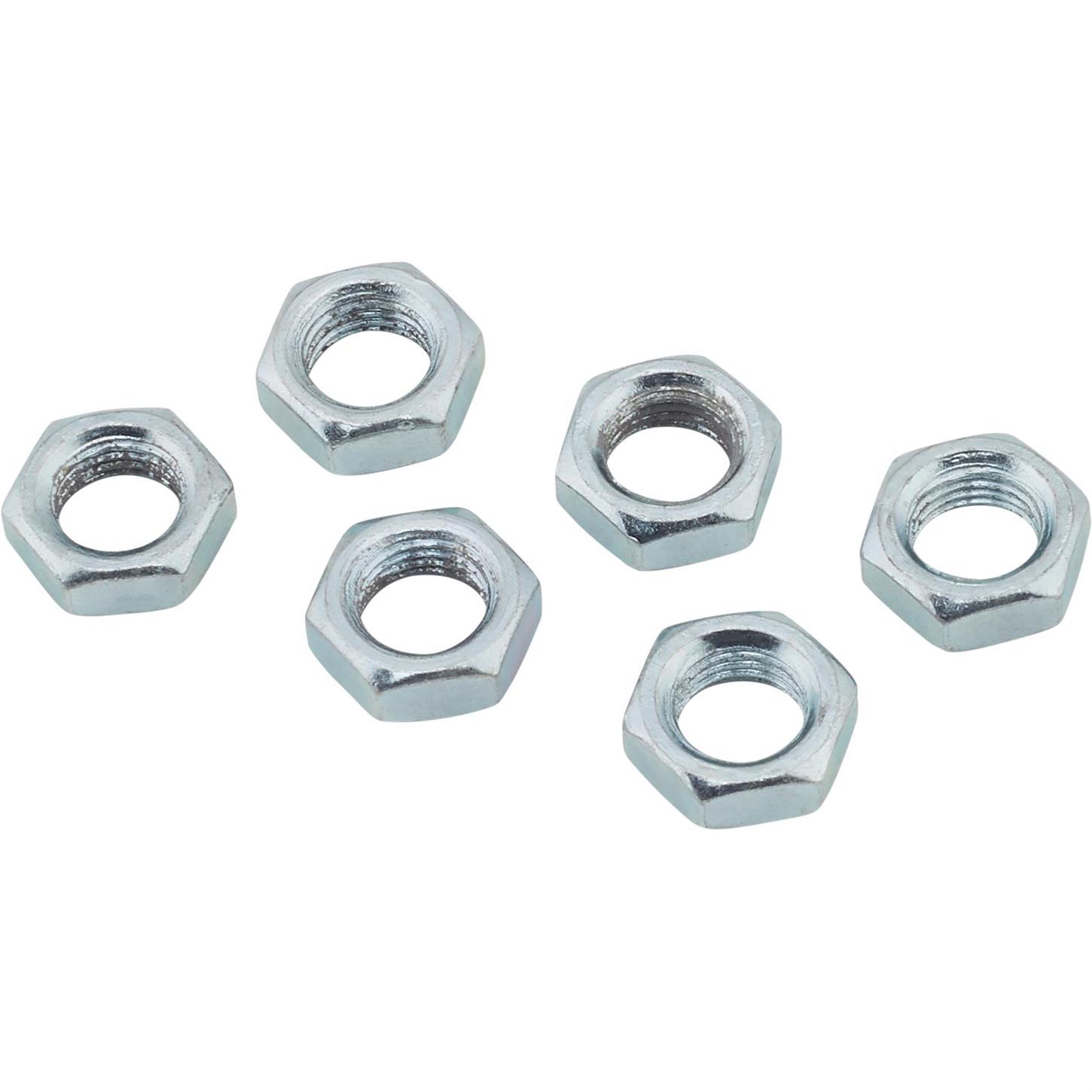 Steel Jam Nuts, 7/16 Inch20 NF Fine Thread, Pack/6