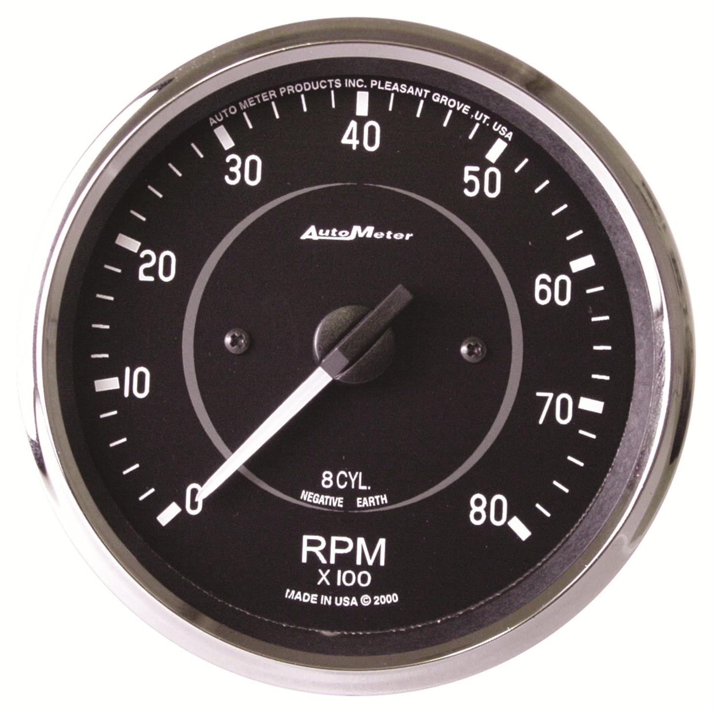 AutoMeter 201004 Cobra Air-Core In-Dash Tachometer Gauge, 4 Inch
