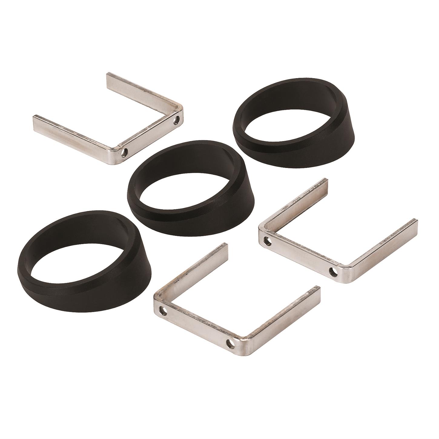 AutoMeter 2234 Angle Rings, 3 Pcs Black, For 2-1/16 Inch