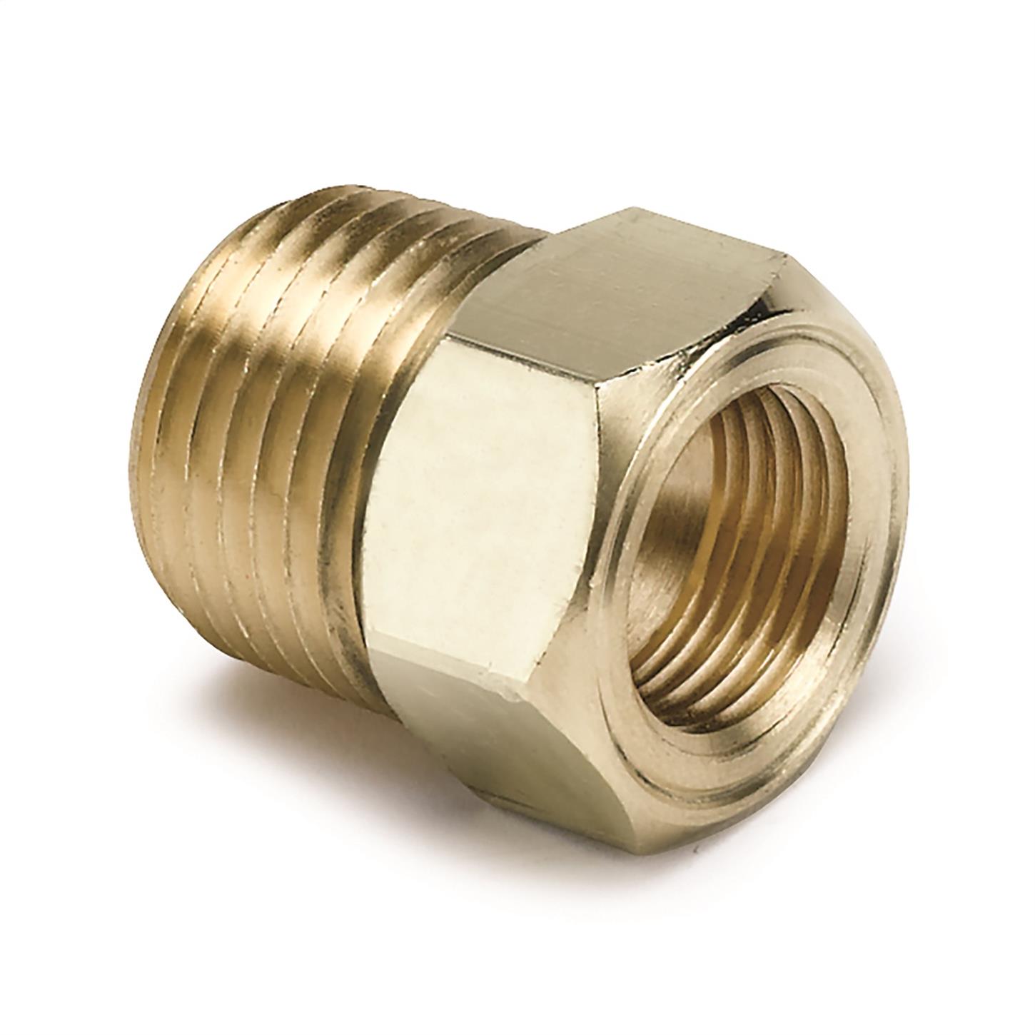 AutoMeter 2264 Temp. Gauge Probe Adapter Fitting,Brass 1/2 NPT