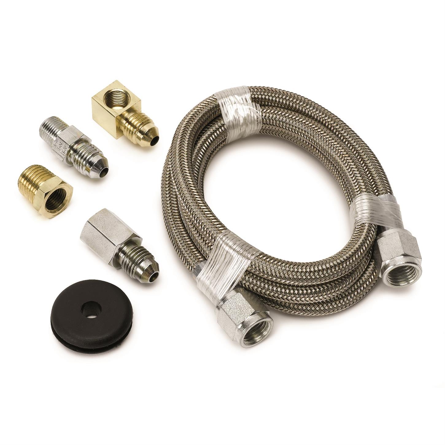 AutoMeter 3227 Stainless Line Kit for Press. Gauges, -4 AN,3 FT