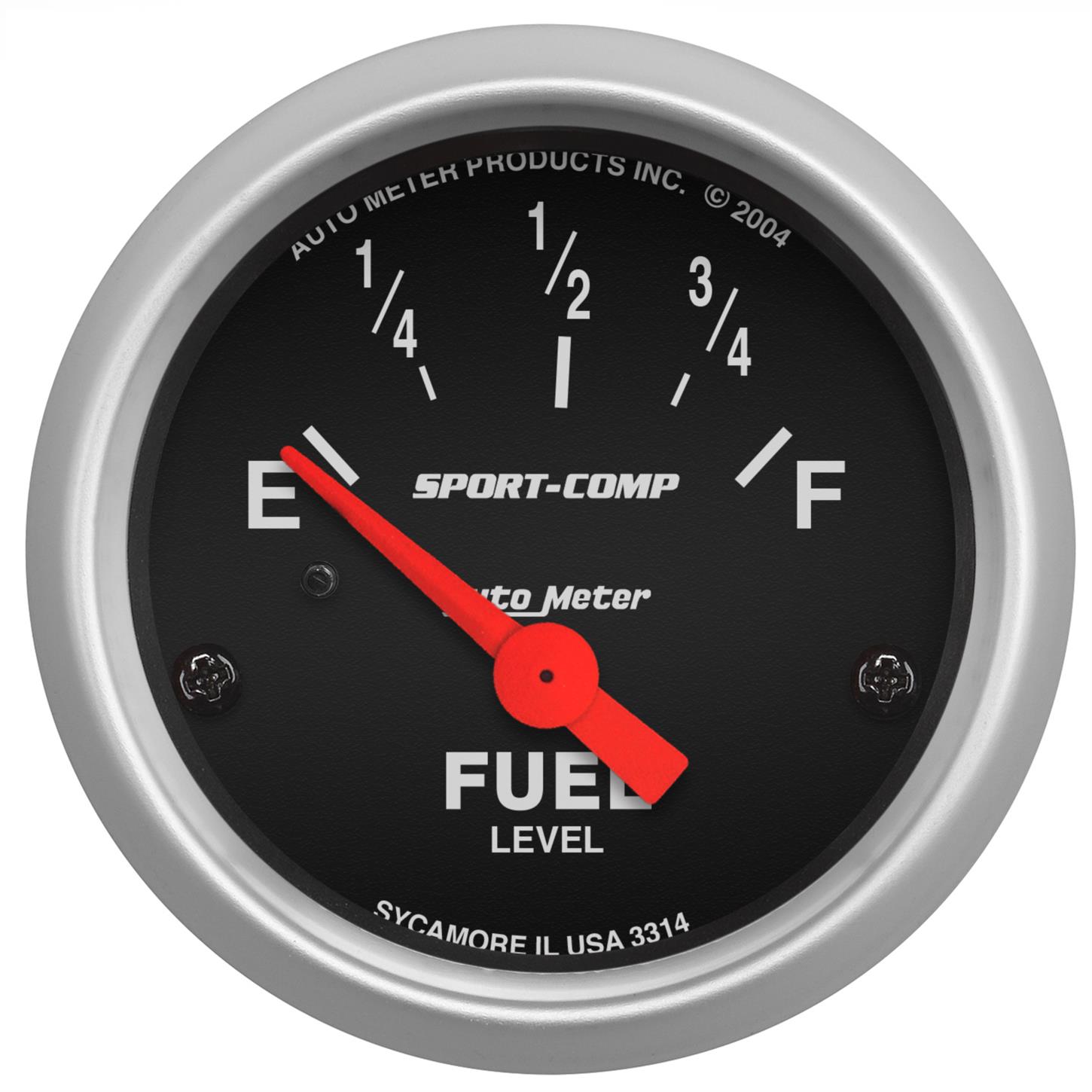 AutoMeter 3314 Sport-Comp Air-Core Elec. Fuel Level Gauge,2-1/16
